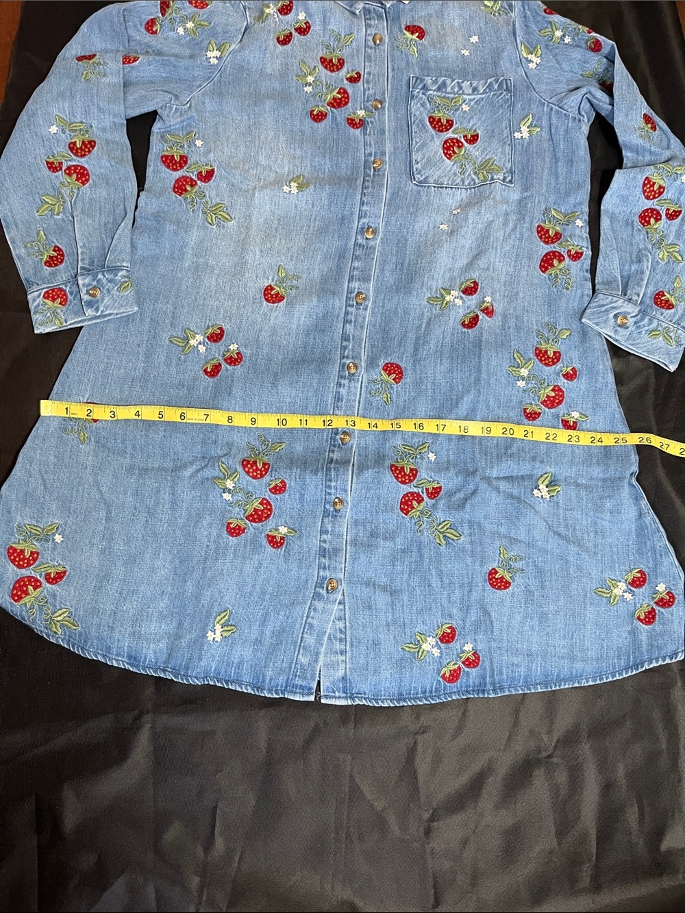 Driftwood Jeans Strawberry Embroidery Dress - Picture 11 of 12